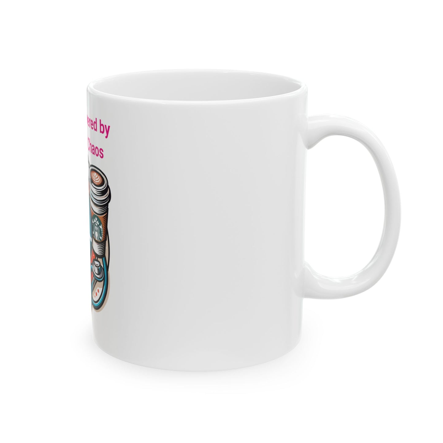 Scrub Life Mug - Powered by Caffeine and Chaos | Medical Coffee Cup for Healthcare Workers