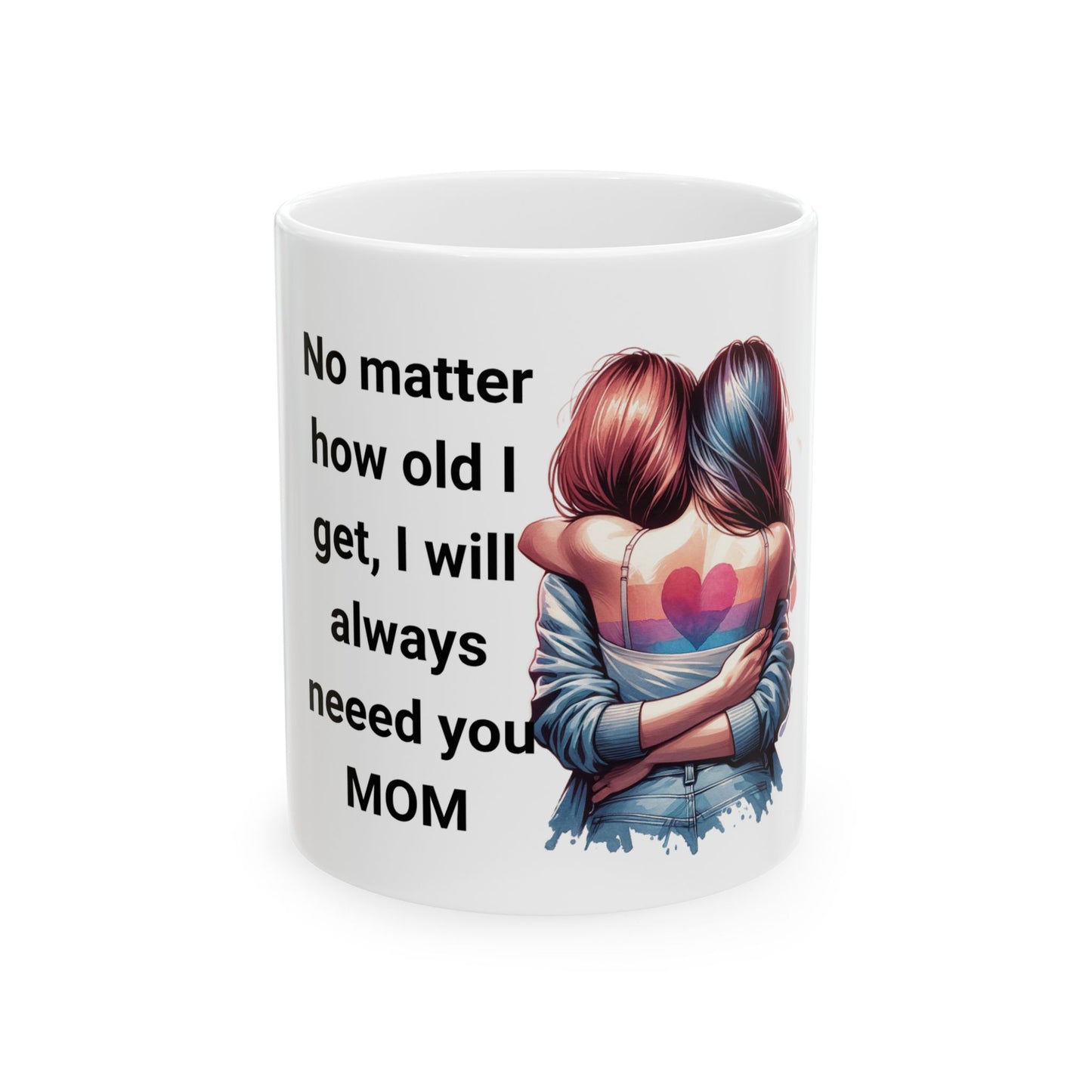 Mom Love Ceramic Mug - Heartwarming Gift for Mother's Day, Birthdays, and Special Occasions