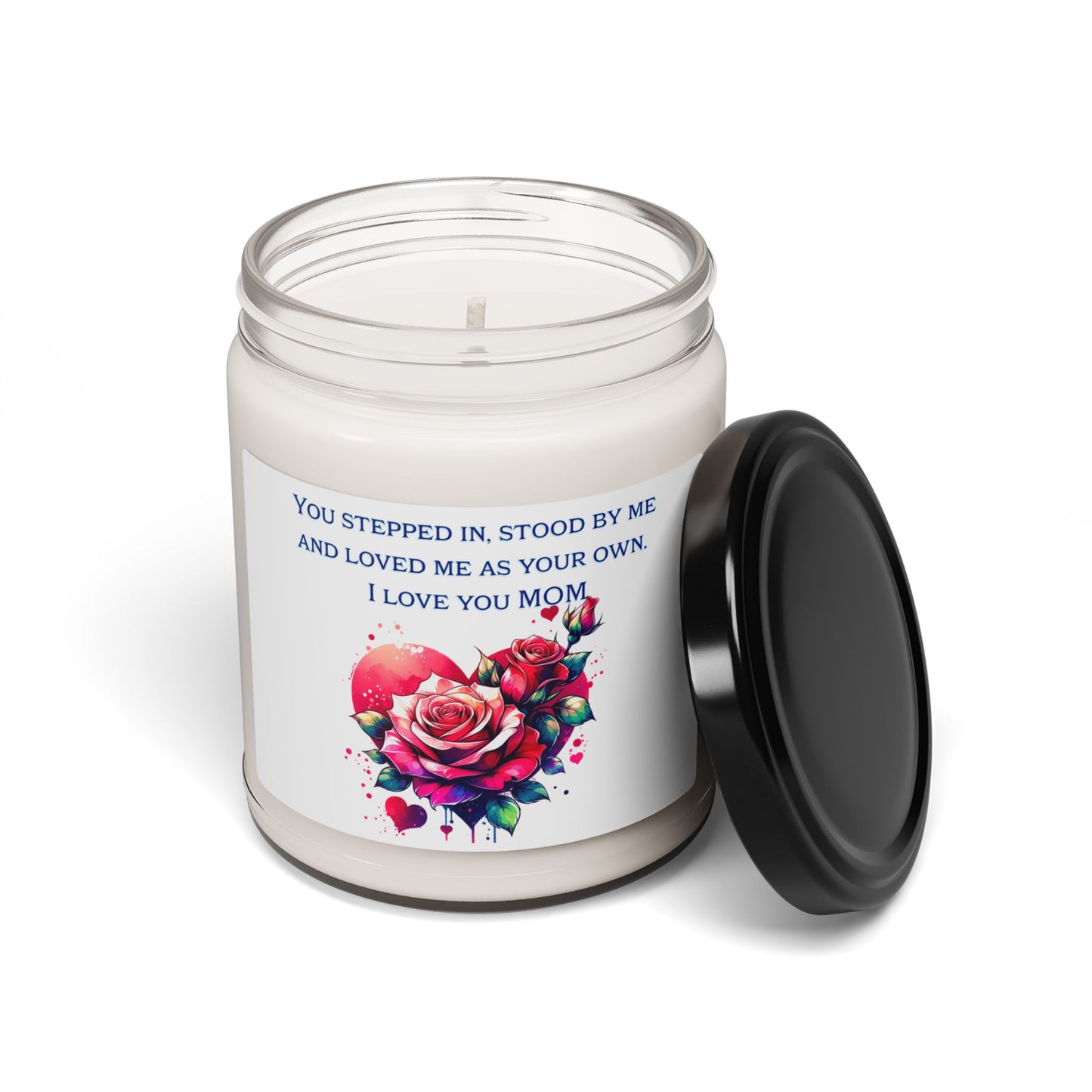 Rose Scented Soy Candle for Mom - 9oz - Perfect Gift for Mother's Day, Birthdays & Celebrations