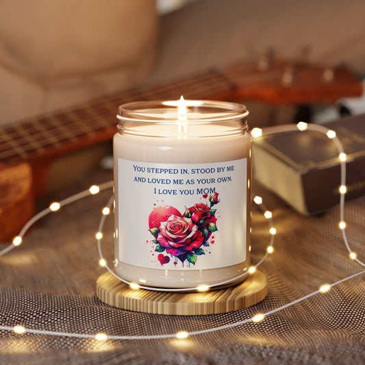 Rose Scented Soy Candle for Mom - 9oz - Perfect Gift for Mother's Day, Birthdays & Celebrations